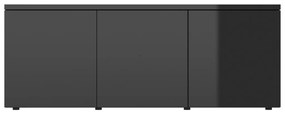Móvel de TV 80x34x30 cm derivados de madeira preto brilhante