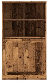 Armário alto derivados de madeira 60x35,5x103,5cm madeira velha