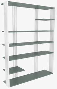 Estante Jenny – Verde e Branco – 120 cm x 160 cm x 29,6 cm