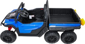 Carro elétrico para Crianças Farmer 2 lugares 24V 4x4 Truck X-POWER, Rodas de espuma EVA, Assento Couro ecológico Azul