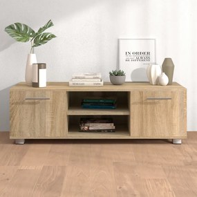 vidaXL Móvel para TV 110x40x35 cm derivados de madeira carvalho sonoma