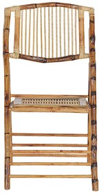 Conjunto de 4 cadeiras de jantar em madeira castanha TRENTOR Beliani