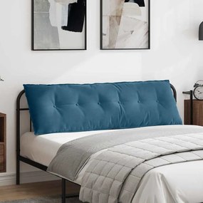 vidaXL Travesseiro para Costas Azul 160 x 50 cm