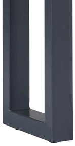 Mesa consola 115x35x76 cm acácia maciça e ferro cinzento