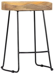 Bancos de bar Gavin 2 pcs madeira mangueira maciça