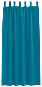 Cortinas opacas 2 pcs Turquesa 225 x 140 cm Poliéster