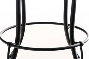 Banco de bar Mimosa 43 x 74-94 x 43 cm Preto