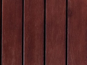 Banco de jardim em madeira mogno de acácia com arrumação e almofada cinzenta 120 cm SOVANA Beliani