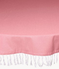 Toalha de mesa redonda em algodão Chambray
