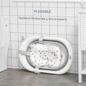 Banheira para Bebé Recém Nascido até 3 Anos Dobrável 30 Litros com Tam