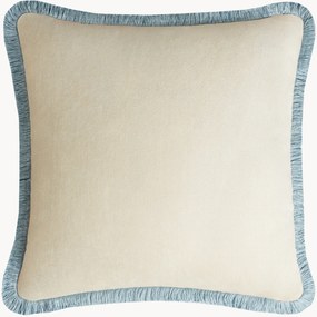 Almofada decorativa em veludo artesanal Happy