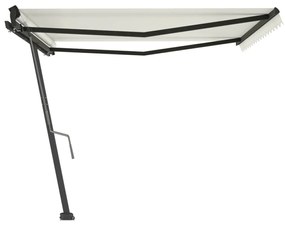 Toldo retrátil manual independente 450x300 cm cor creme