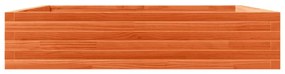 Vaso/floreira de jardim 110x110x23 cm pinho maciço castanho-mel