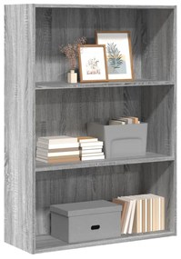 vidaXL Estante 80x30x114 cm derivados de madeira cinzento sonoma