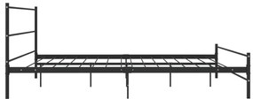 Estrutura de cama 180x200 cm metal preto