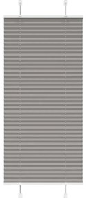 Antracite Plissada Cega 65x150 cm Largura Tecido 64,4 cm