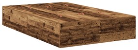 Cama de Armazenamento Madeira Velha 120x190 cm