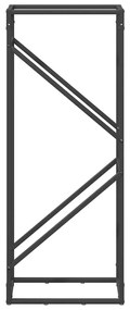 Suporte para lenha 40x25x100 cm aço laminado a frio preto