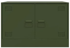 Móveis de TV 2 pcs 67x39x44 cm aço verde azeitona