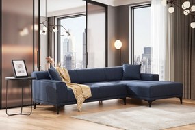 **** Sofá de Canto Petra – Azul – 145 x 250 cm

**
