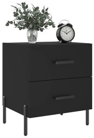 Mesas de cabeceira 2 pcs 40x35x47,5 cm deriv. de madeira preto