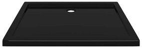 Base de chuveiro retangular 70x90 cm ABS preto