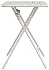 Mesa de Jardim Dobrável vidaXL Bege 55x55x73 cm Aço
