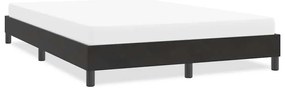 vidaXL Cama sem molas/colchão 140x220 cm veludo preto