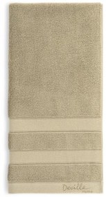 30x50 cm - Toalhas 100% algodão 550 gr./m2 - Tinta organica - Bordado Devilla Home: 1 Toalha 30x50 cm  Taupe