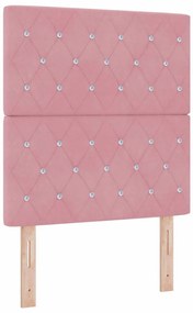 Cama vidaXL Rosa 80x200 cm Veludo
