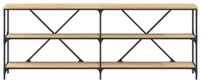 Mesa consola 200x30x75 cm deriv. madeira/ferro carvalho sonoma