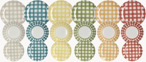 Conjunto de loiça em porcelana Madison Caledonia, 6 pessoas, conjunto de 18