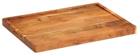 vidaXL Tábua de cortar 52x38x3,5 cm madeira de acácia maciça