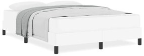 Cama Outros Branco Puro 140 x 200 cm Couro sintético