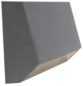 Moderno candeeiro de parede exterior cinzento escuro com LED IP65 - Sandstone 2 Moderno