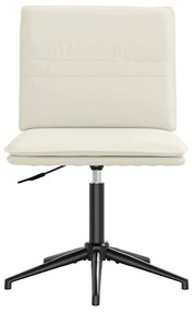 Cadeiras de jantar 4 pcs veludo cor creme