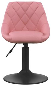 Cadeira Alta Rosa 46x44x(62,5-77,5) cm Veludo