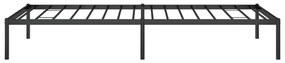 Estrutura de cama 90x200 cm metal preto