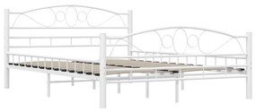 Estrutura de cama metal 140x200 cm branco