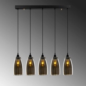 Candeeiro Chandelier Smoked – Fume – 83 x 83 cm