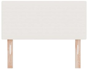 Cabeceira vidaXL Design Simples Creme 100 cm Tecido de Veludo