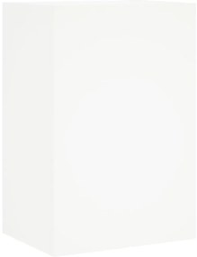 6 pcs móveis de parede p/ TV derivados de madeira branco