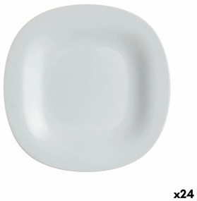 Prato de Sobremesa Luminarc Carine Granit Cinzento Vidro (ø 19,5 cm) (24 Unidades)