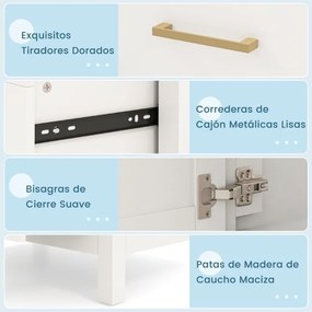 Armário de casa de banho com lavatório de cerâmica e arrumação com 2 gavetas e 2 portas branco