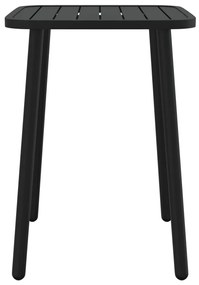 5 pcs conjunto de jantar para jardim aço antracite