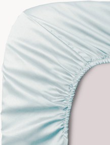 Lençol em cetim de algodão com elástico boxspring Ava