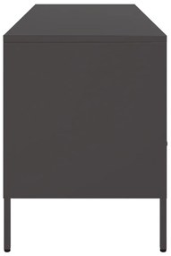 Móvel de TV 100,5x39x50,5 cm aço preto