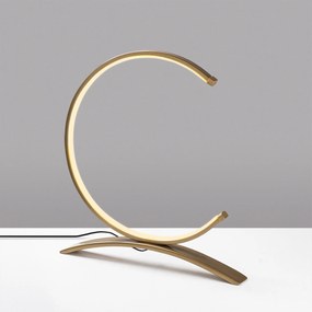 Candeeiro de Mesa Moon – Dourado – 35x34x4 cm