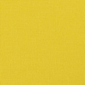 Poltrona reclinável elétrica tecido amarelo-claro