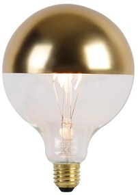 Lâmpada LED regulável E27 G125 espelho superior ouro 4W 200 lm 1800K